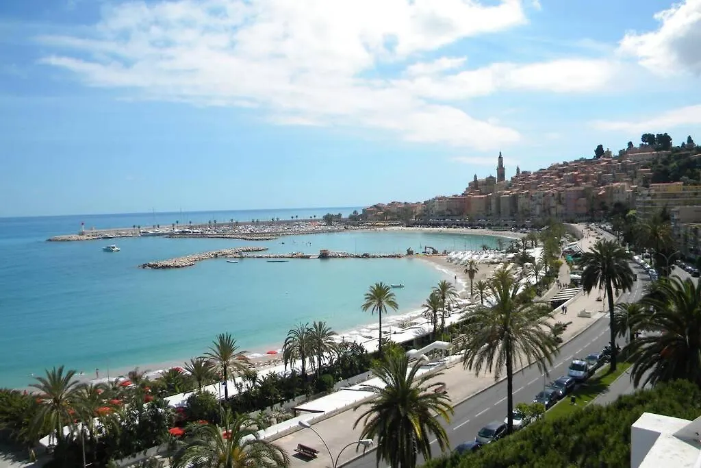 Apartment App Le Rocazur Avec Piscine Et Parking En Bord De Mer A 500M Du Centre Ville Menton France